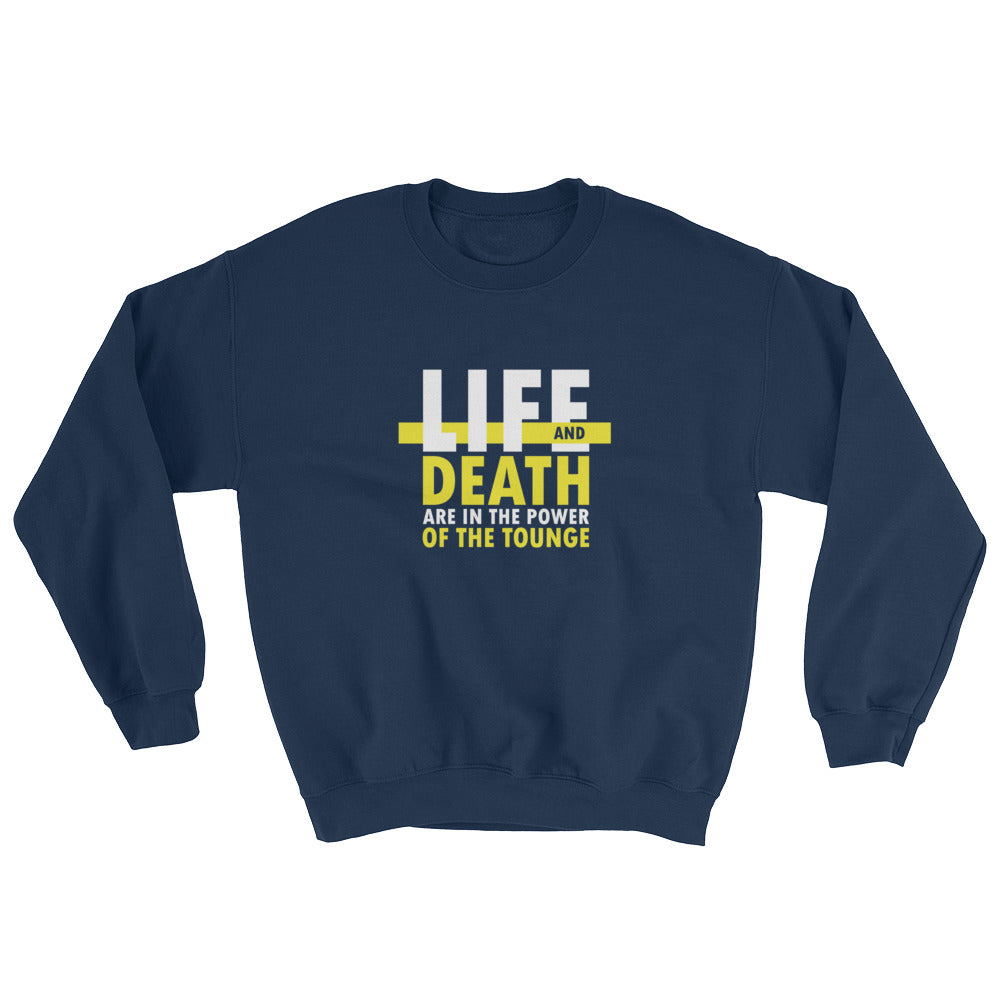 Life and Death ( White ) Crewneck