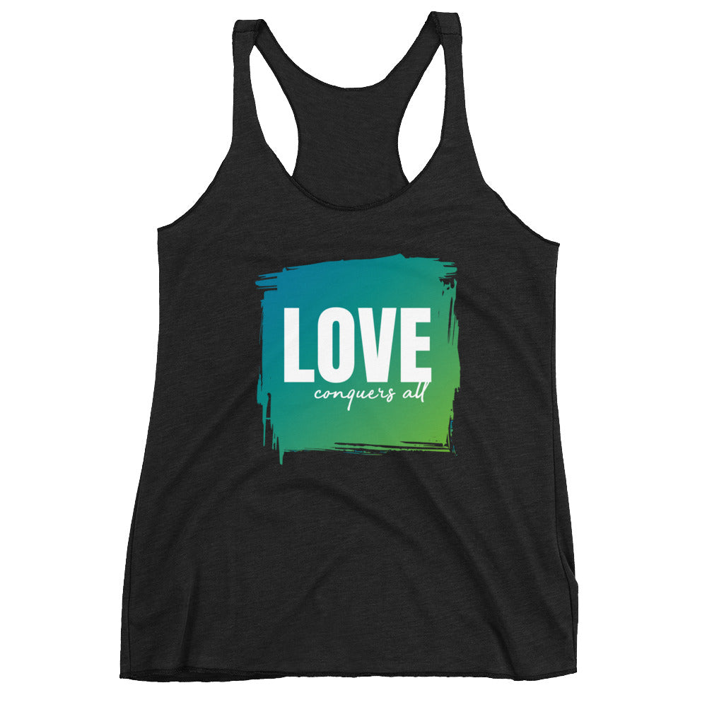 Love Conquers All Women's Racerback Tank