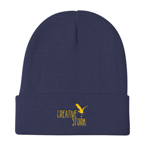 Creative Stork Logo Knit Beanie - Creative Stork