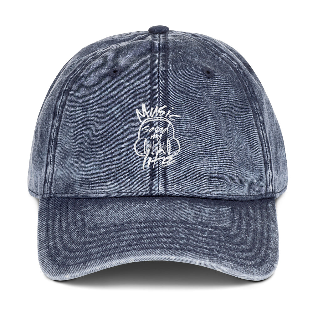 Music Saved My Life Vintage Dad Hat