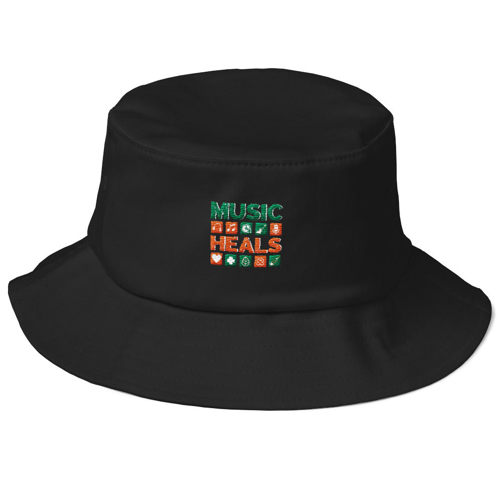 Music Heals Old School Bucket Hat