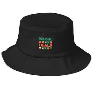 Music Heals Old School Bucket Hat