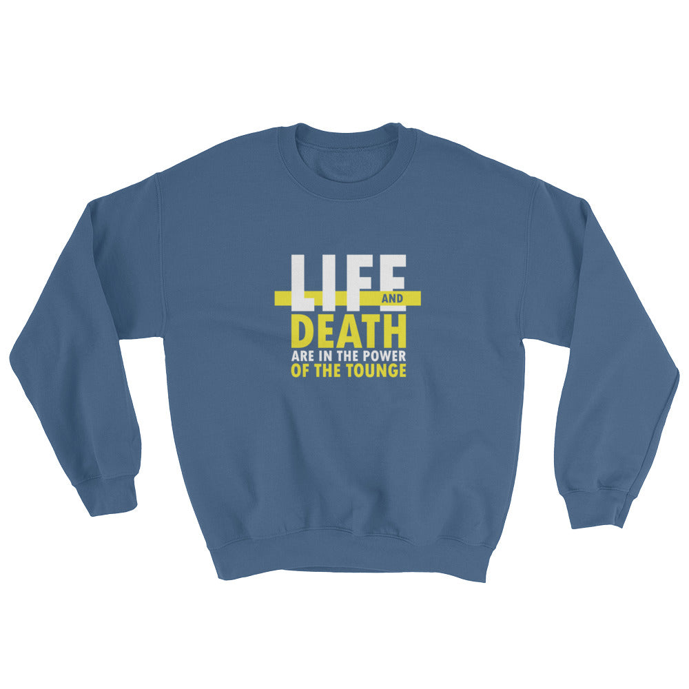 Life and Death ( White ) Crewneck