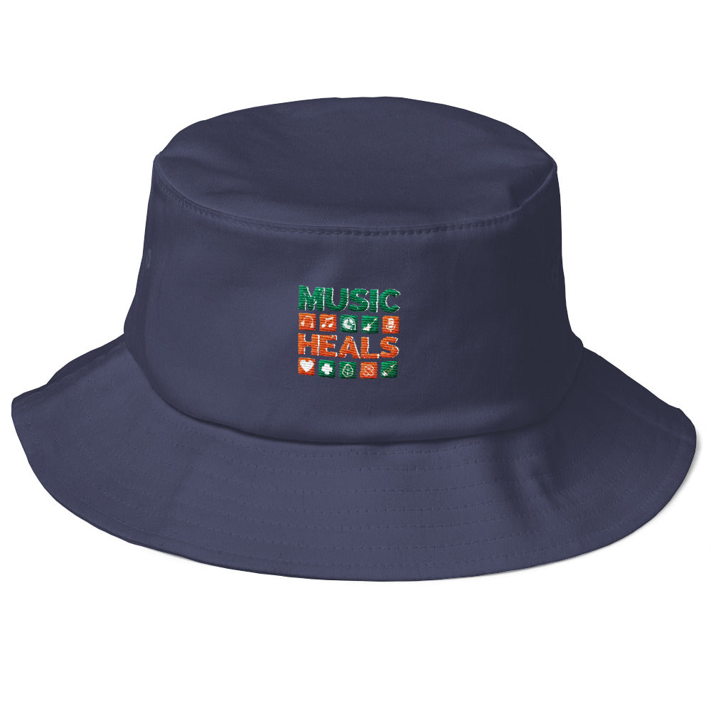 Music Heals Old School Bucket Hat