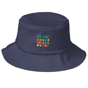 Music Heals Old School Bucket Hat
