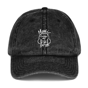 Music Saved My Life Vintage Dad Hat